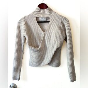 Pink Rose Crop Top Sweater